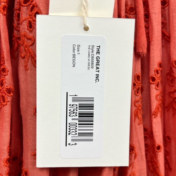 NWT The Great. Camelia Dress - Begonia - Picture 6 of 6